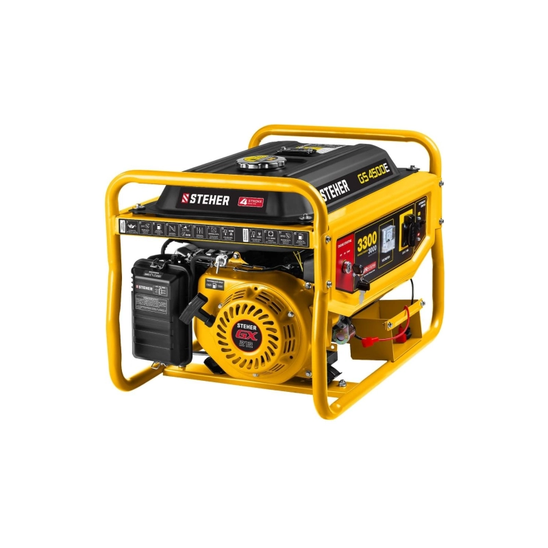 Бензиновый генератор с электростартером 3300Вт STEHER (GS-4500E)