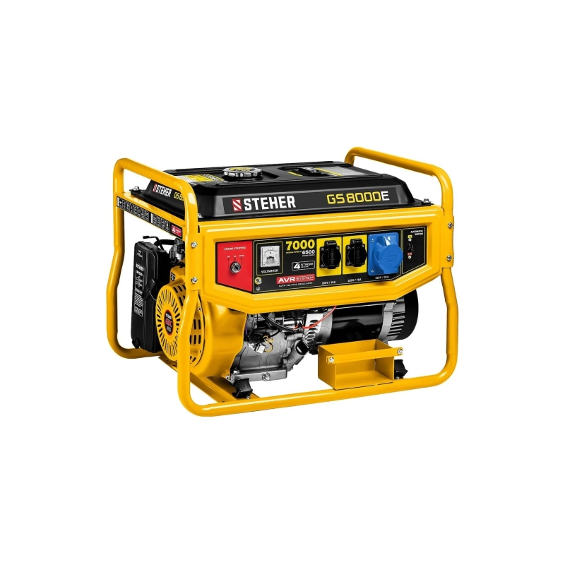 Бензиновый генератор с электростартером 7000Вт STEHER (GS-8000E)