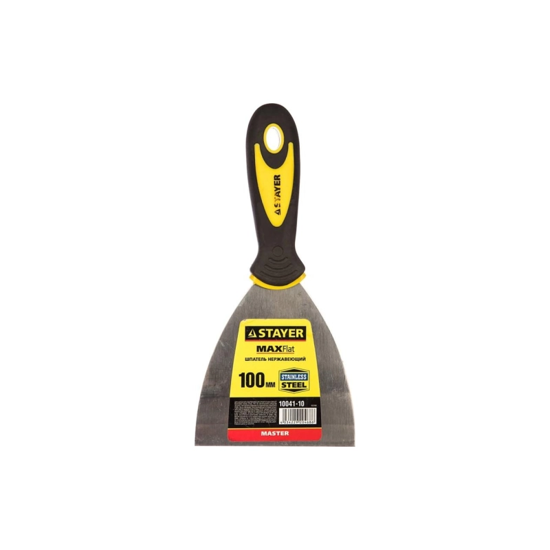 Шпатель нерж 100 мм, STAYER MaxFlat )10041-10)