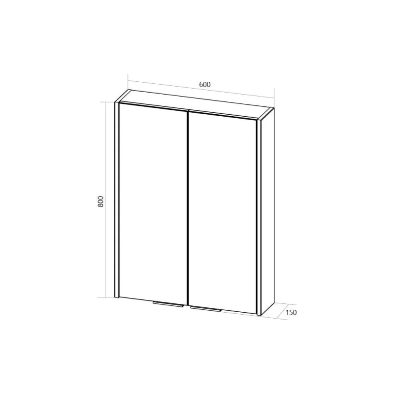 Шкаф Gaula 60H 2д. White