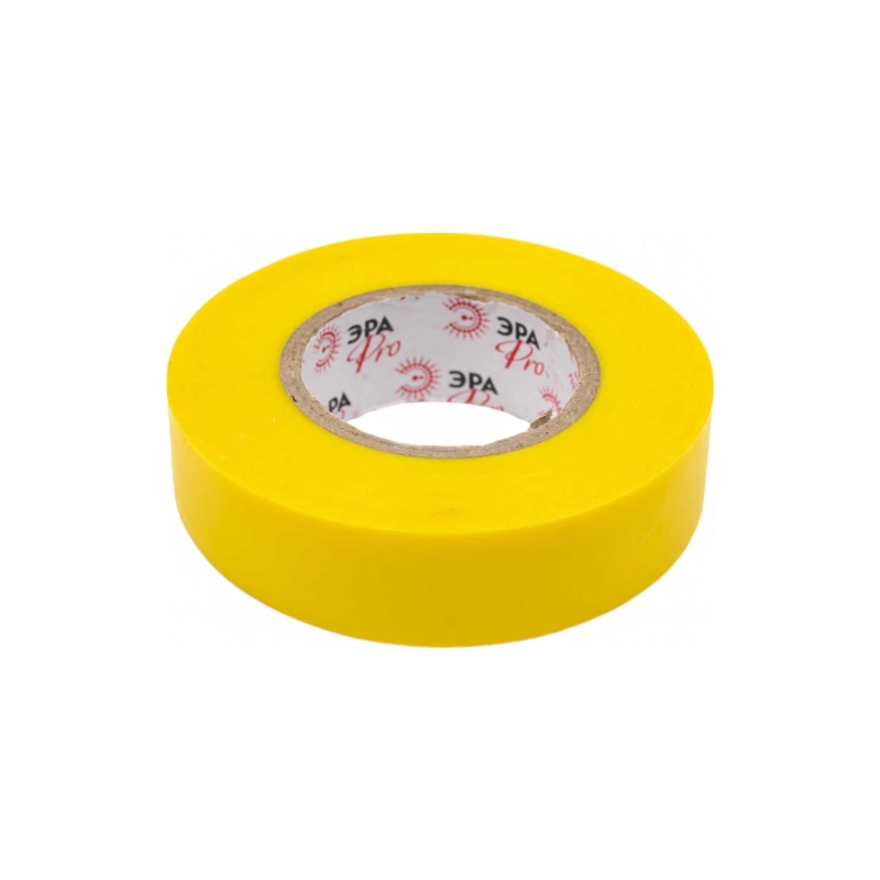 Изолента ПВХ ЭРА Профессиональная 19мм*20м желтая