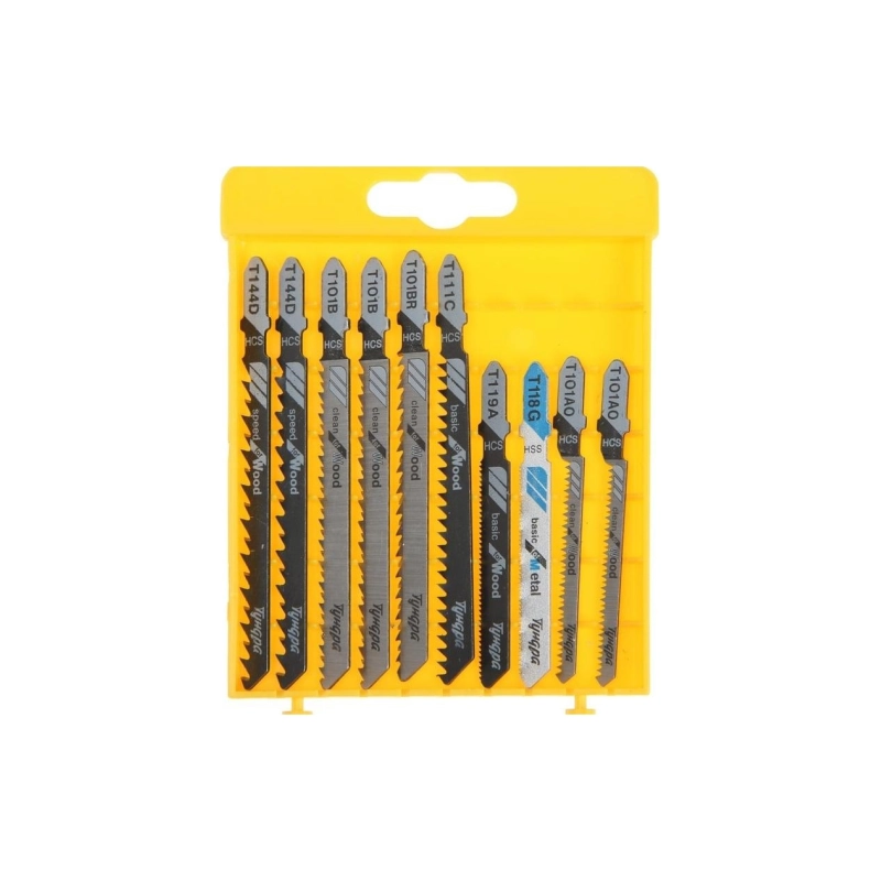 СЛ Набор пилок д/лобзиков универс.ТУНДРА по дереву и метал. (10 шт) (7347476)