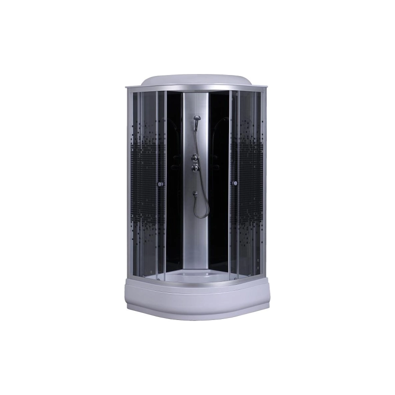 Душ.кабина 100*100*215см поддон 25см с рис. 