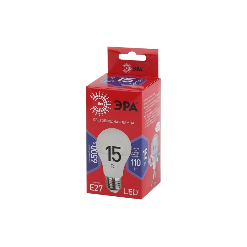 Лампа ЭРА ECO LED A60 15W-865-E27