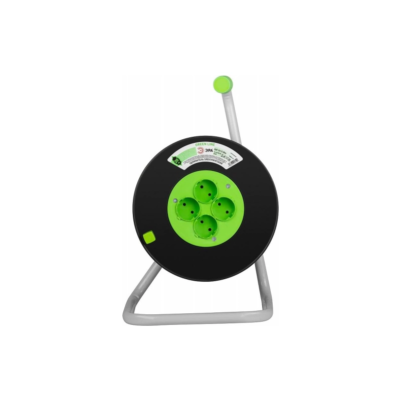 Удлинитель КАТ-2*1,5-20м. 4роз. пластик б/з ПВС Greenline