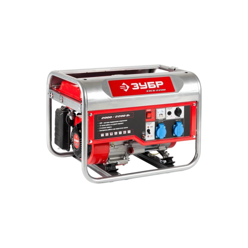 Бензиновый генератор 2200Вт ЗУБР (ЗЭСБ-2200)