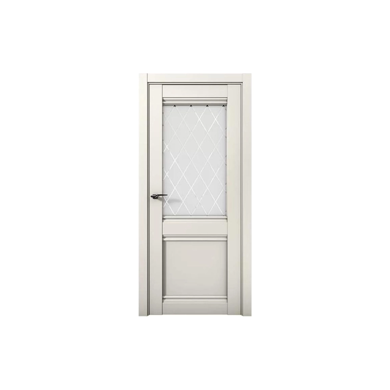 Полотно дверное ПАРМА 1211 ПП Магнолия (слоновая кость эмалит), стекло 800*2000