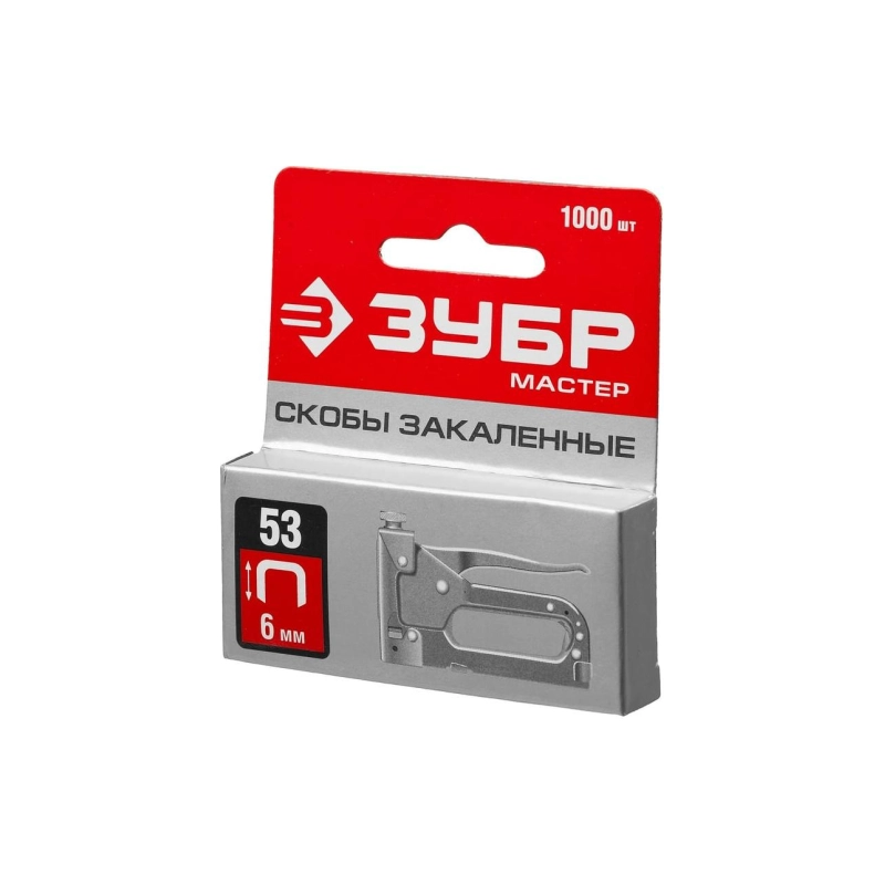 ЗУБР Скобы д/степлера тип 53, 6 мм (1000 шт) (31625-06)