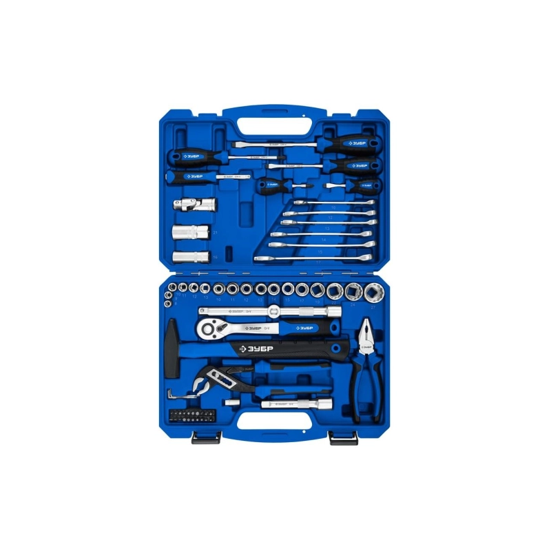 ЗУБР Набор инструментов Универсал-63, 63 предм, универс., Профессионал (27670-H58)