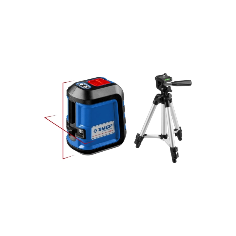 ЗУБР Лазерный нивелир Крест 15 м, Профессионал (34902-3)