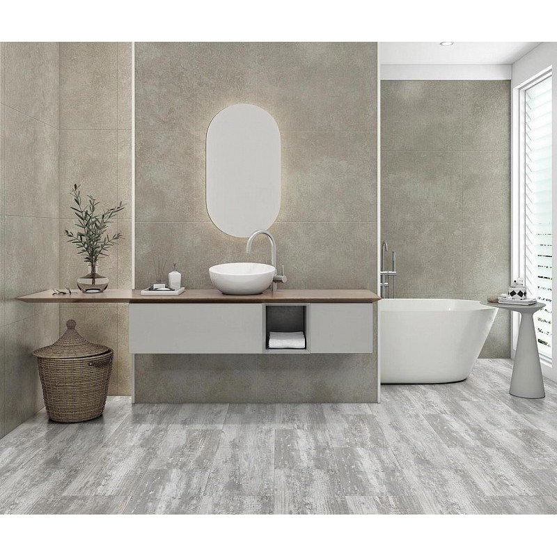 CronaFloor STONE 600*300*4.0 (10шт.=1.8м.кв. упак.) Торнадо Дымчатый м.кв.SPCзамковая