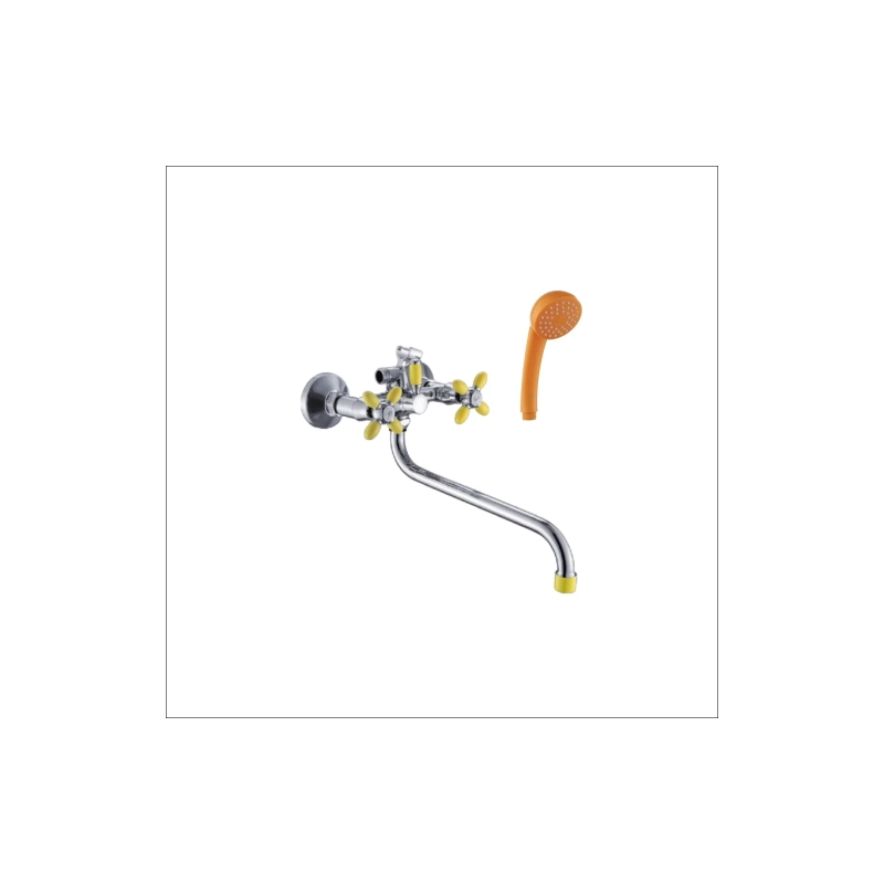 Смеситель Эверест ванна унив. с круг.излив.,пер.для душа В22-071В