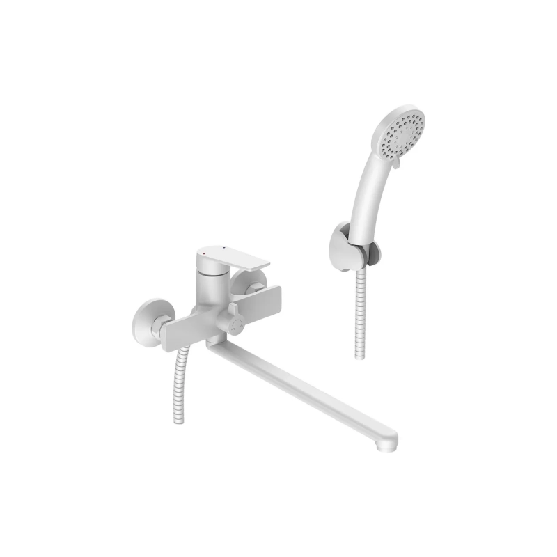 Р167 Смеситель Potato ванна унив.с плоск.прям.излив Р22167-7