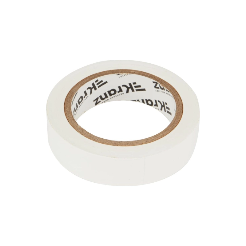 Изолента ПВХ KRANZ 15мм*10м белая