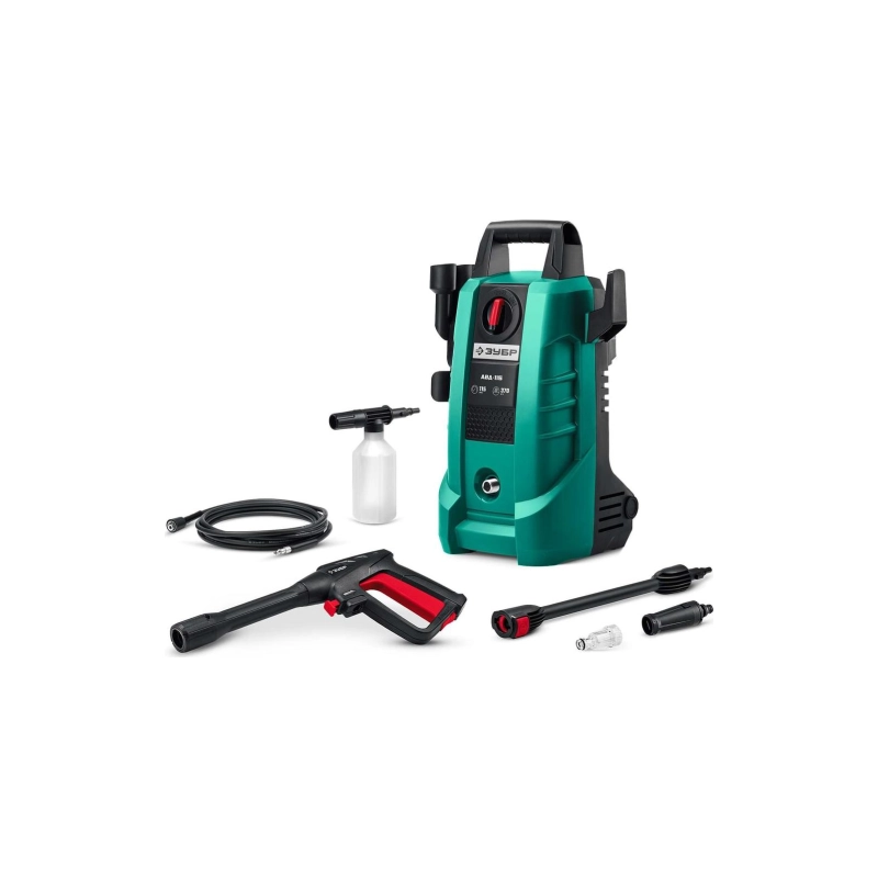 ЗУБР Мойка высокого давления 1500Вт 115Атм пистолет МИГ-180 (АВД-115)