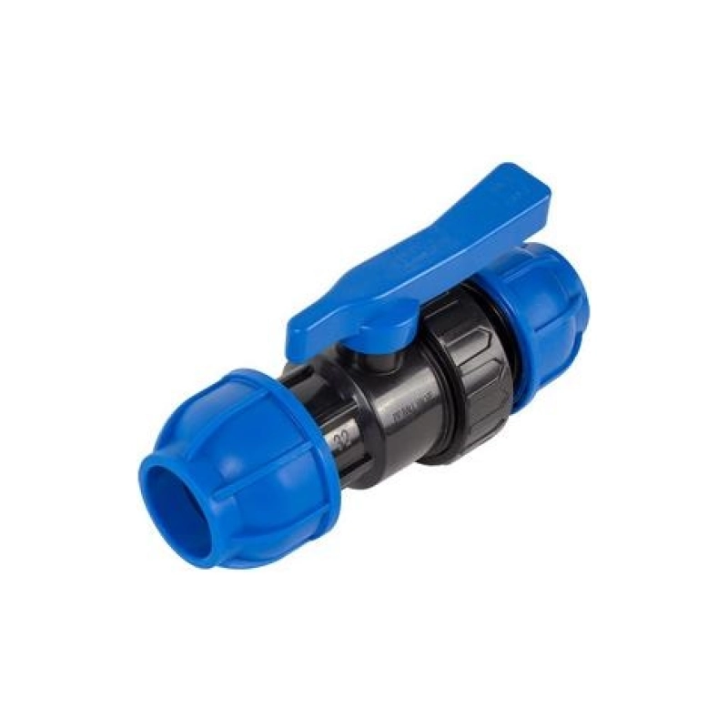 ПЭ Кран шаровой муфта-муфта 32х32 (20/4)