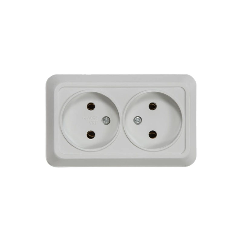 Розетка BOLLETO 2-ая бел. IN HOME