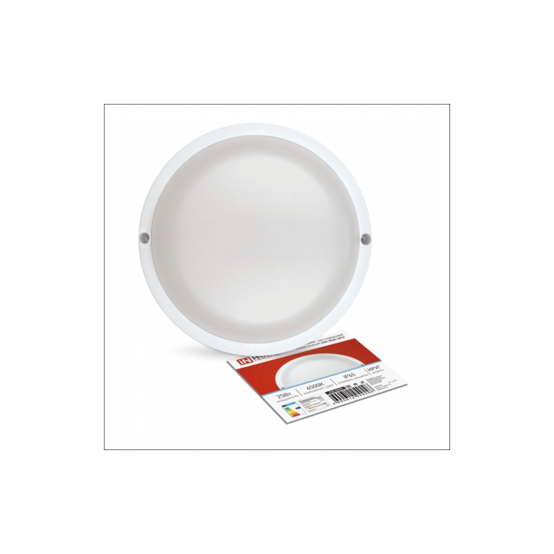 Светильник светодиодный герметич. 25Вт IN HOME СПП 2565-круг 2250Лм 6500К, IP65 175мм