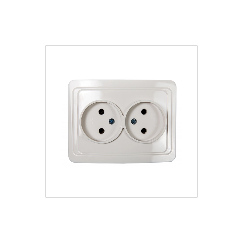 Розетка CLASSICO 2-ая бел. IN HOME