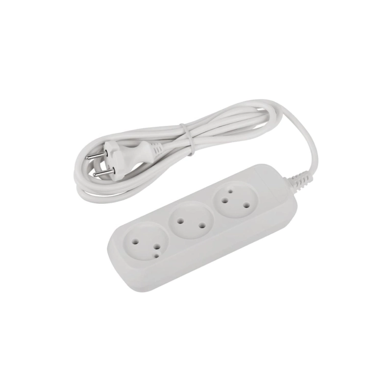 Удлинитель UDL-10-330 3роз б/з 3м (ПВС 2*0,75) Greenline