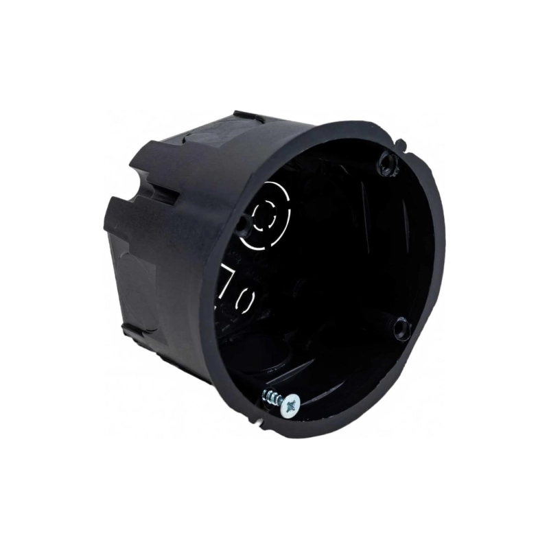 Коробка установочная ЭРА КУТ 68*45мм для твердых стен IP20 черная