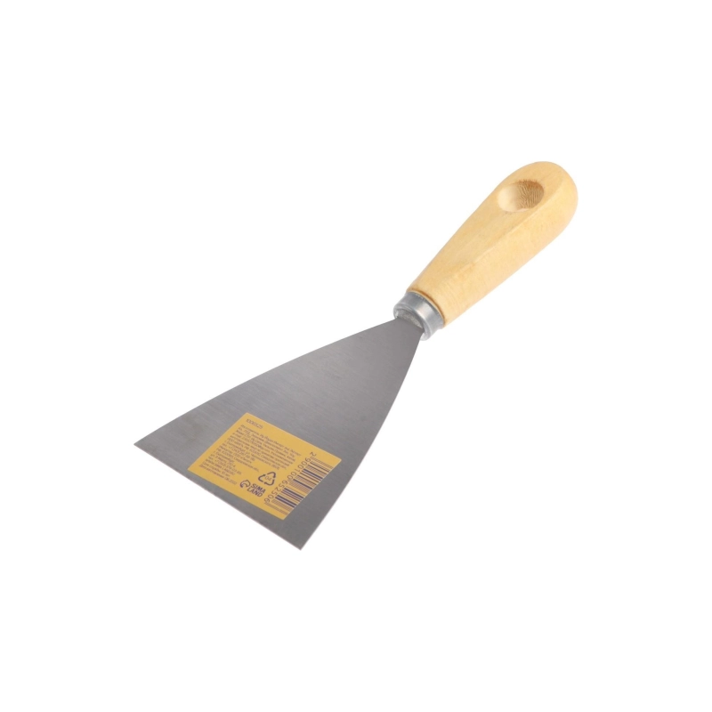 СЛ Шпатель малярный TUNDRA, металл, дерев рукоятка, 80 мм (1006525)
