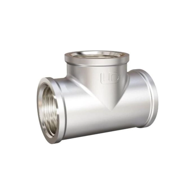 Л Тройник 1/2 вн/вн никель LD