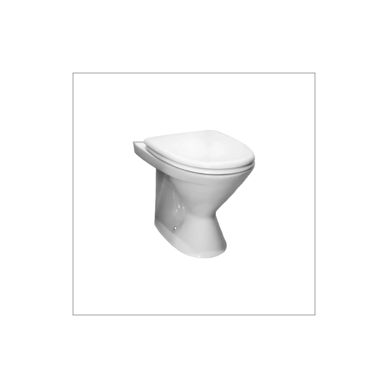 Унитаз Хлоя белый с сиденьем,без бачка