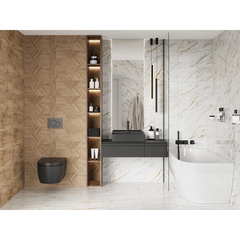 Плитка облицовочная 010100001533 Ideal 250х600 white 01 в уп. 1,2 (8 шт.) 57,6