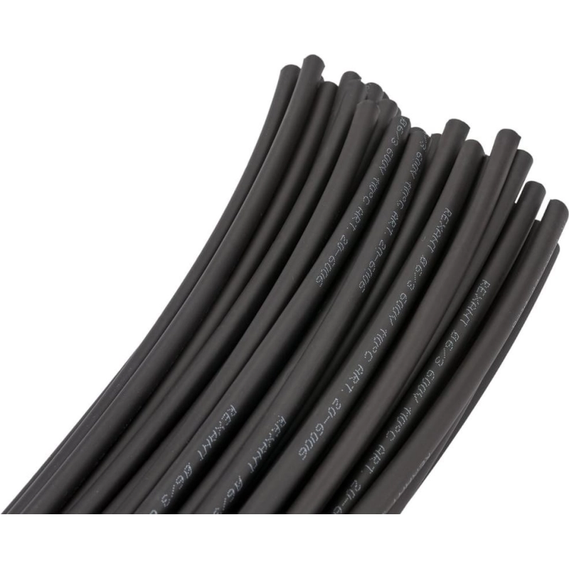 REXANT Термоусаживаемые трубки 6,0/3,0мм, черн (50шт)