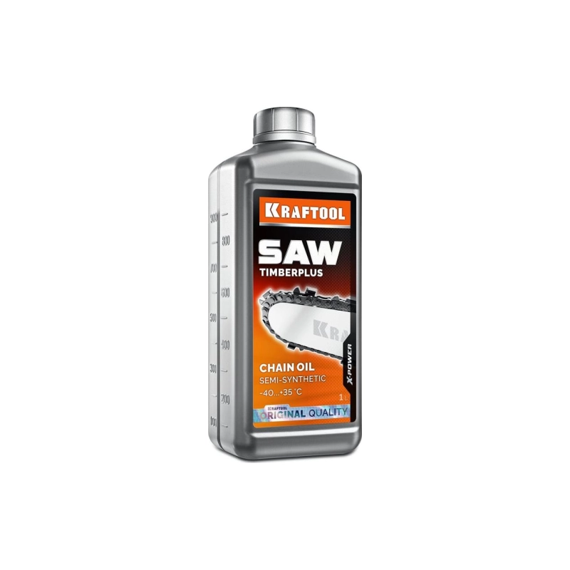 KRAFTOOL Масло полусинтет цепное. д. бензо и электропил, 1л цепное TimberPlus (41520-1)