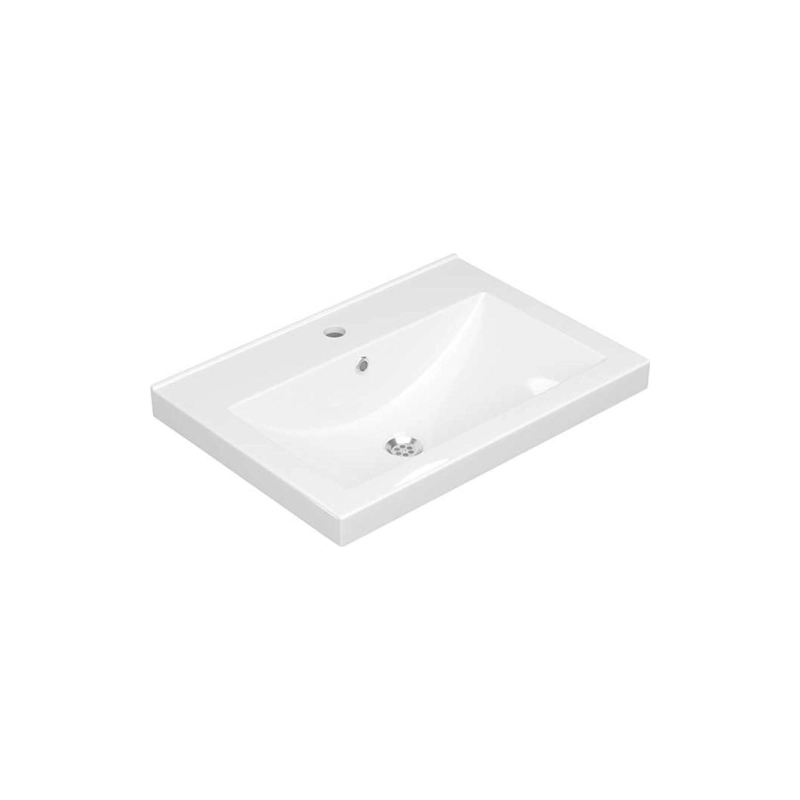 Умывальник мебельный Тобаго 60 ФС белый матовый (+крепл) с1