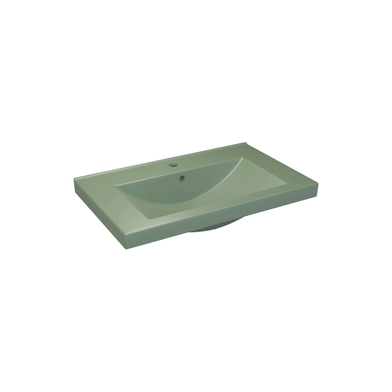 Умывальник мебельный Тобаго 70 ФС оливковый матовый (+крепл) с1