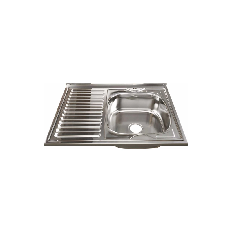 Мойка 60*50 (0,8) прав вып 3 1/2 с сифоном (глуб.18 см)