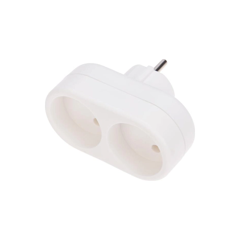 Двойник REXANT б/з 6-10А бел.