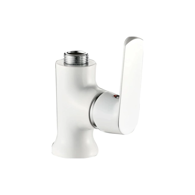 HB73804 Смеситель HAIBA однорычаж. д/кухни, без излива, латунь, белый