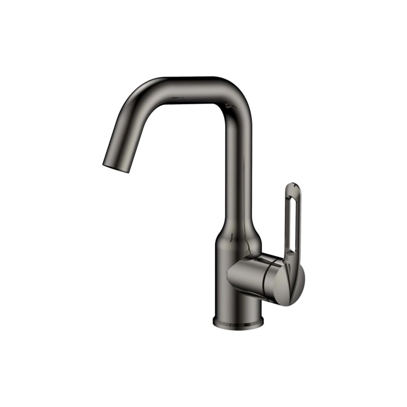 HB10825-3 Смеситель HAIBA д/раковины, однорыч., нерж. сталь, оружейная сталь