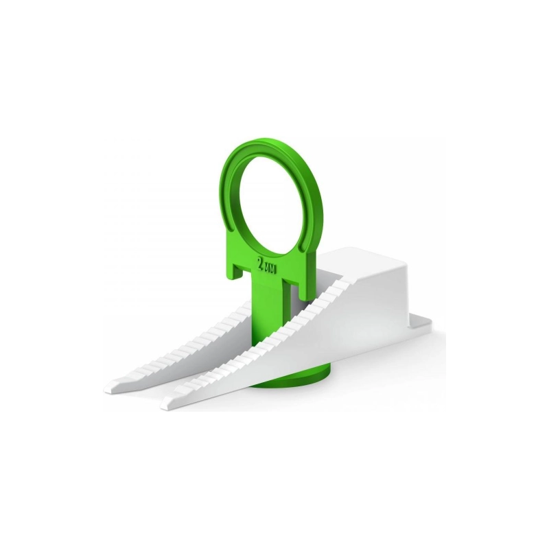 ЗУБР Система выравн. плитки КОЛЬЦО, зажим 2,0 мм + клин (50+50 шт) (33832-H50)