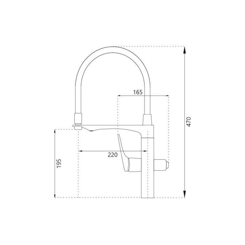 HB76816-7 Смеситель HAIBA однорычаж. д/кухни, с подключ. фильтра, гибкий излив, латунь, черный