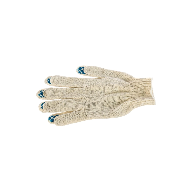 Перчатки х/б трикотаж ПВХ шахматный облив. 4 нити, 10кл. Сибртех (67776)