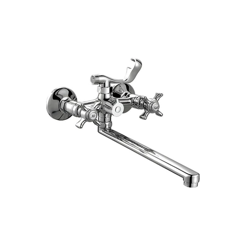 HB2224 Смеситель HAIBA д/ванны, длинный излив, латунь, хром