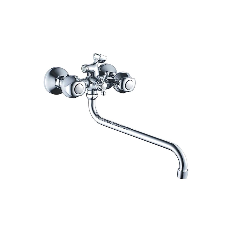 HB2226 Смеситель HAIBA д/ванны, длинный излив, латунь, хром