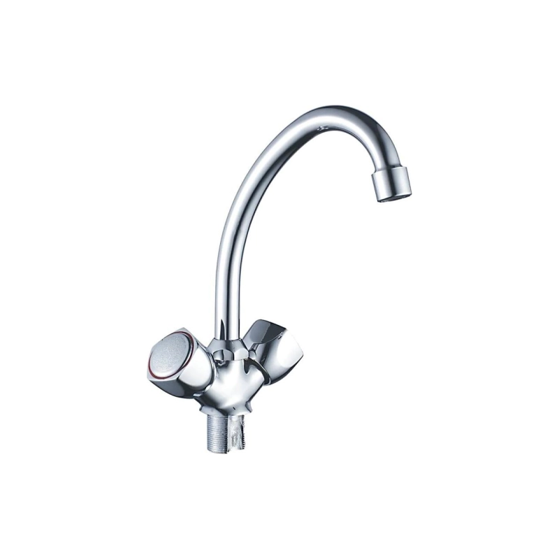 HB4909 Смеситель HAIBA двухвент. д/кухни, латунь, хром