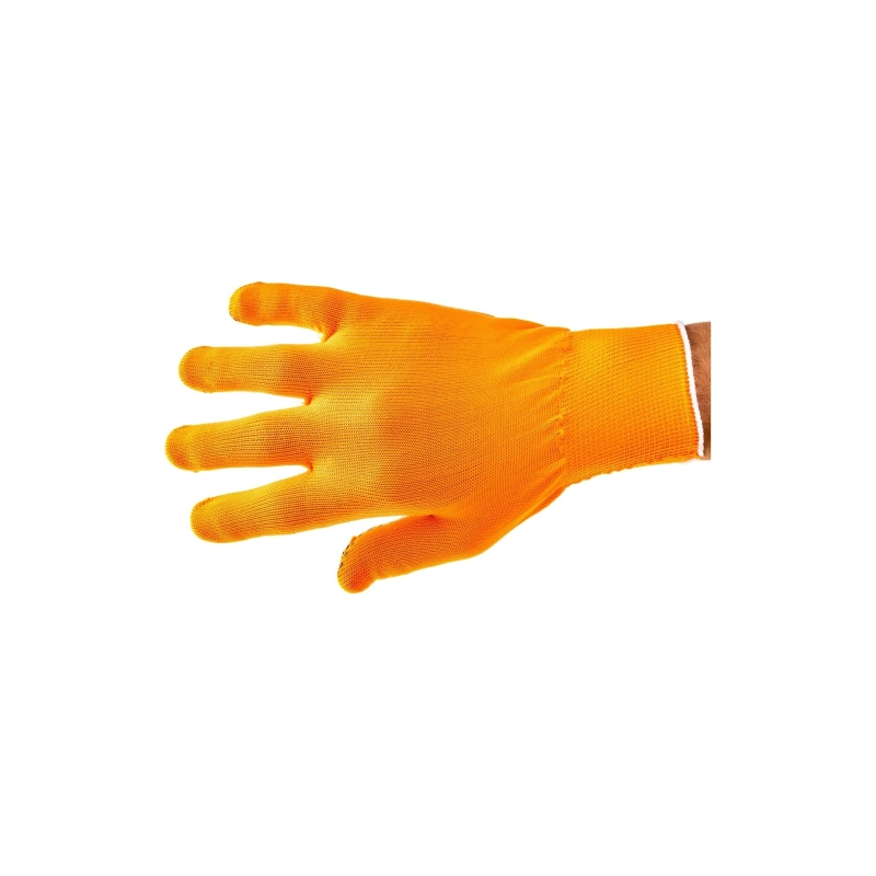 Перчатки трикотаж ПВХ синтетич. нить, точка, оранж XL 13кл. Сибртех (67845)