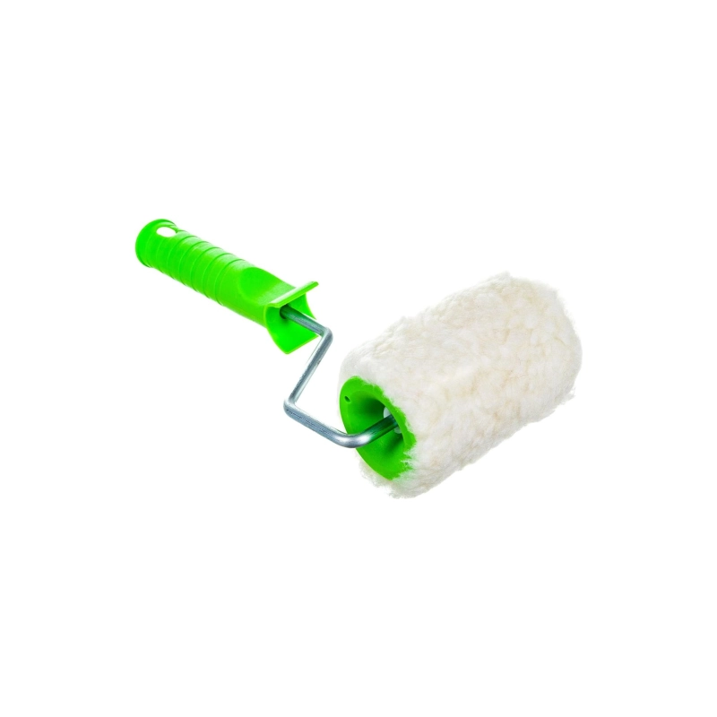 Валик натурал.мех 100 мм, ворс 12мм, D=48мм, ручка d=6 мм Сибртех (80121)