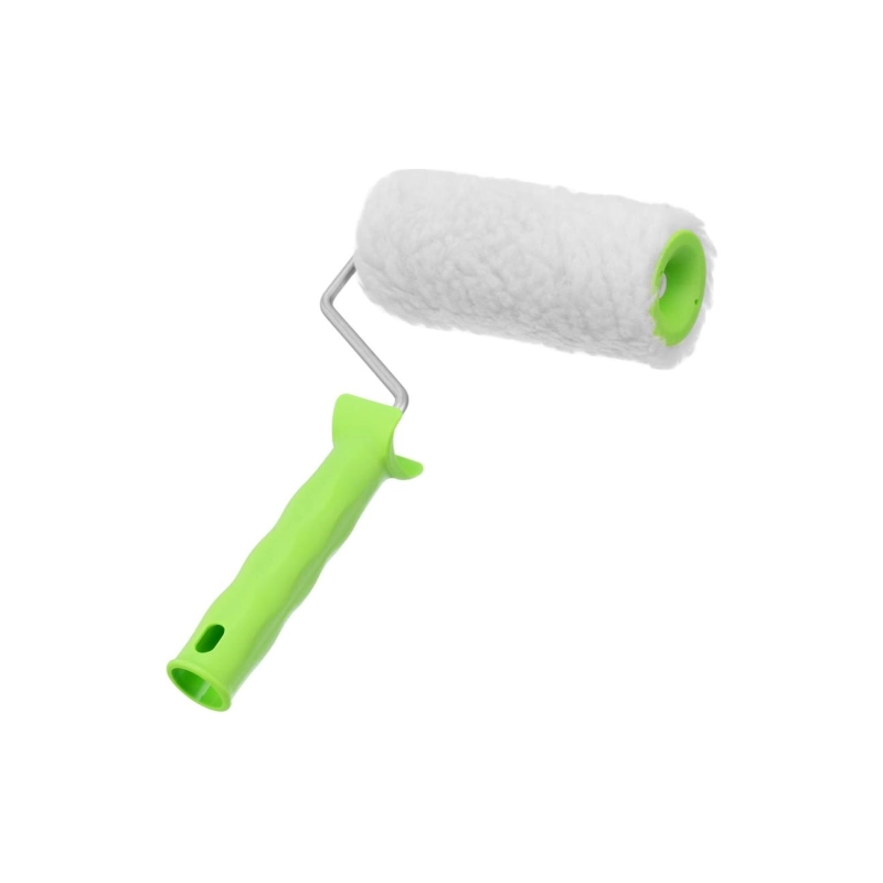 Валик натурал.мех 150 мм, ворс 12мм, D=48мм, ручка d=6 мм Сибртех (80122)