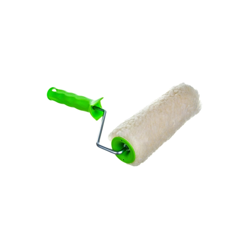 Валик натурал.мех 200 мм, ворс 12мм, D=48мм, ручка d=6 мм Сибртех (80123)