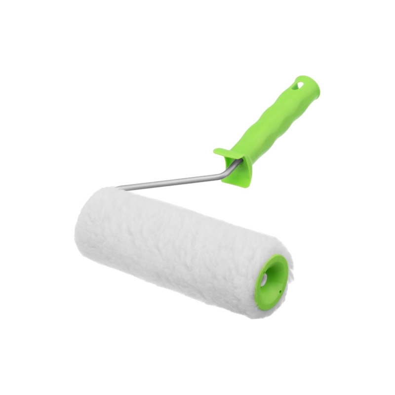 Валик натурал.мех 200 мм, ворс 12мм, D=48мм, ручка d=6 мм Сибртех (80123)