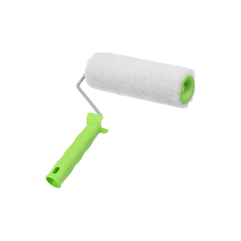 Валик натурал.мех 200 мм, ворс 12мм, D=48мм, ручка d=6 мм Сибртех (80123)