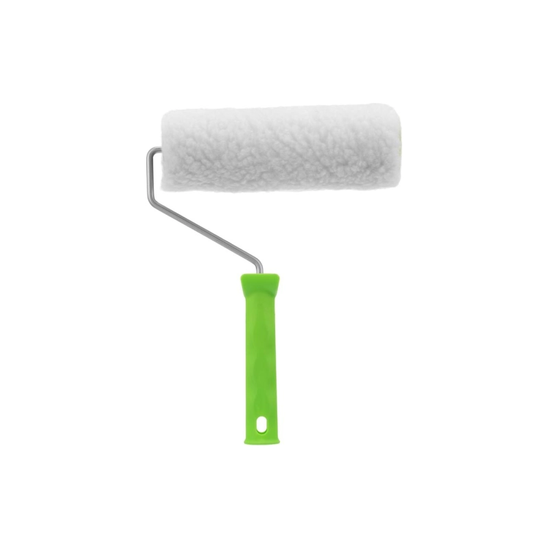 Валик натурал.мех 200 мм, ворс 12мм, D=48мм, ручка d=6 мм Сибртех (80123)